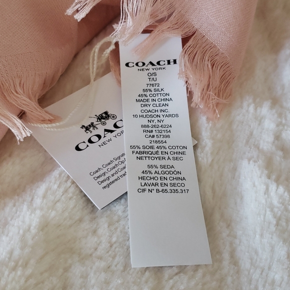 Coach blush stole - Picture 4 of 5